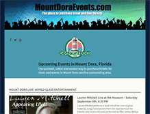 Tablet Screenshot of mountdoraevents.com